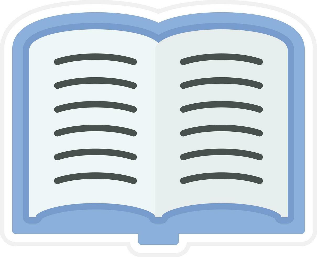 Open Book Vector Icon