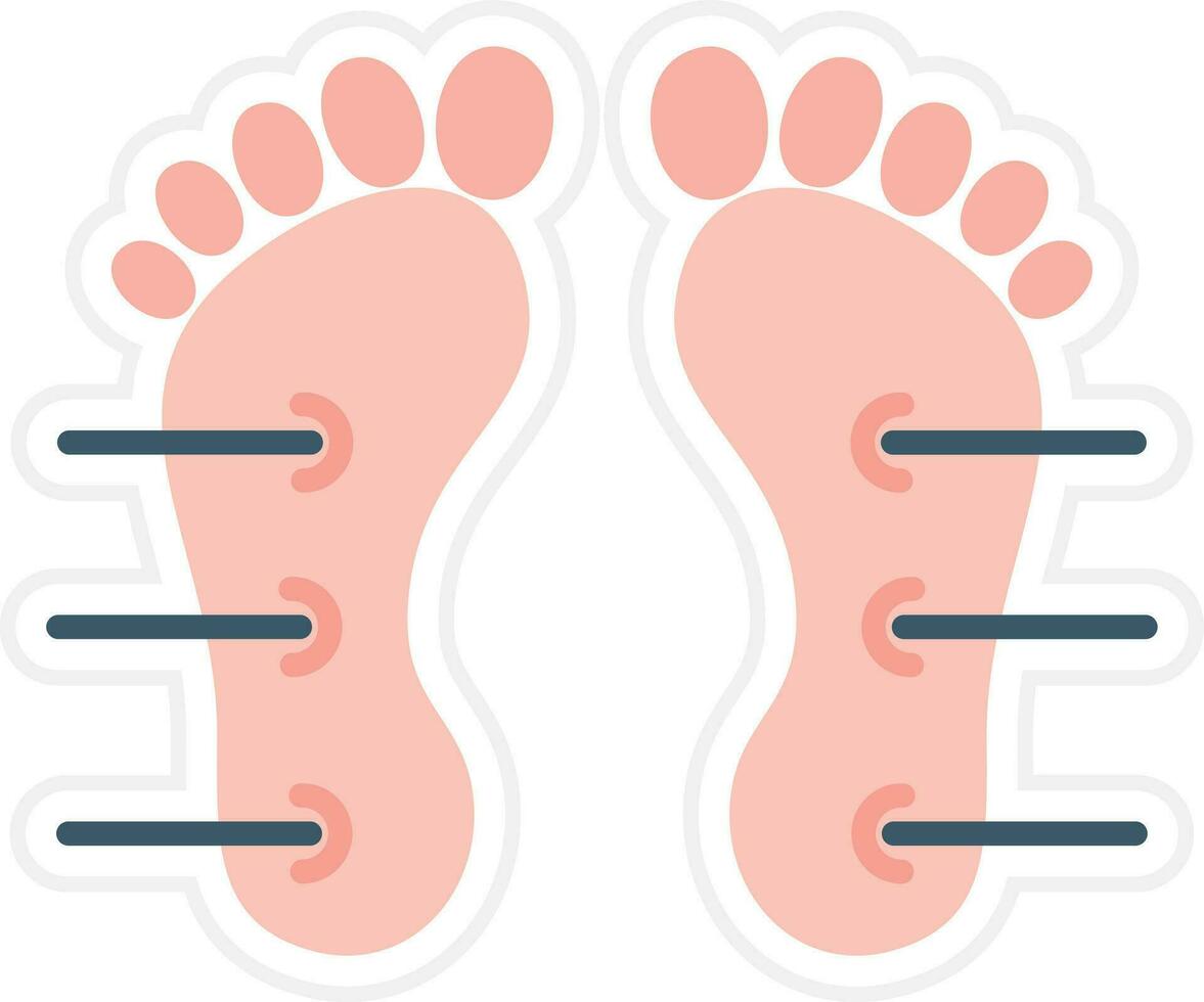 Foot Acupuncture Vector Icon
