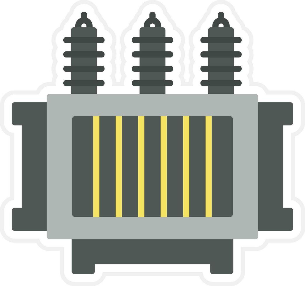 Power Transformer Vector Icon