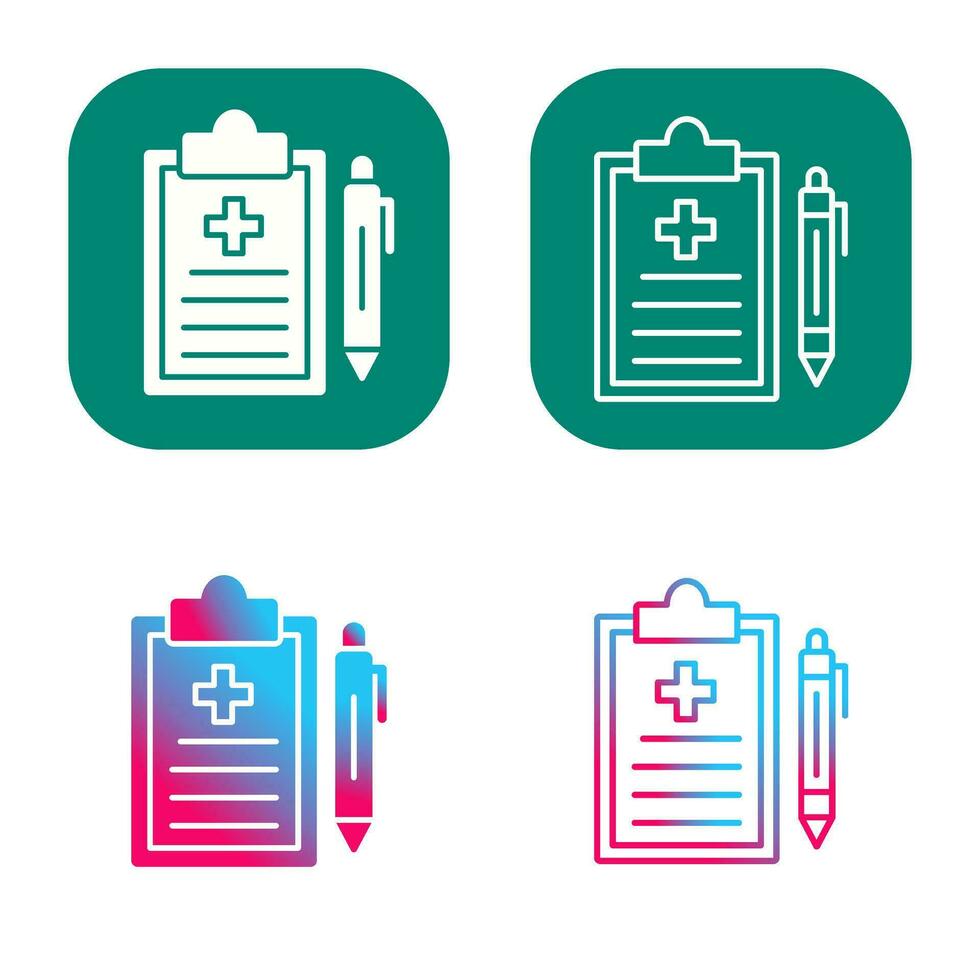 Medical Record Vector Icon