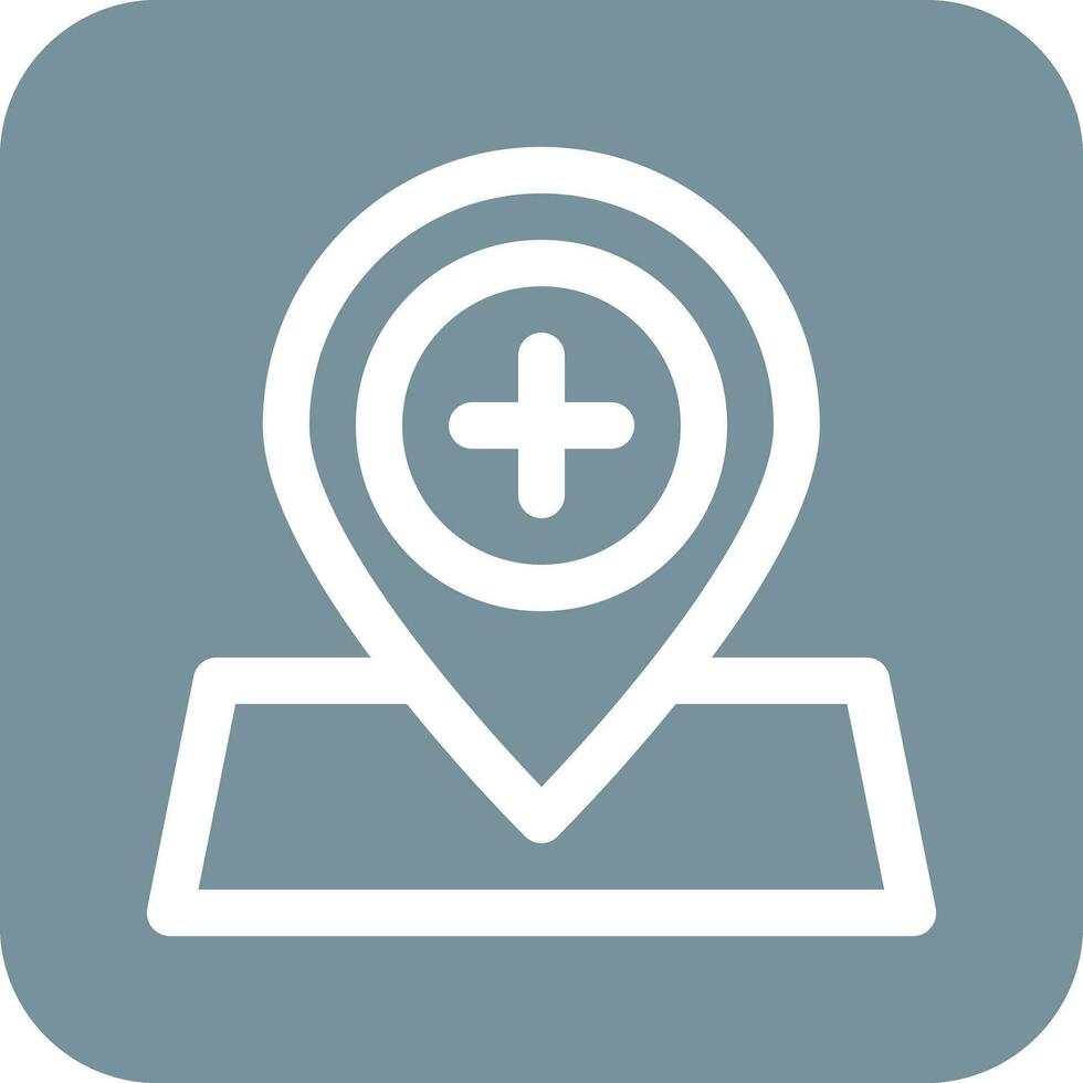 Hospital Location Vector Icon