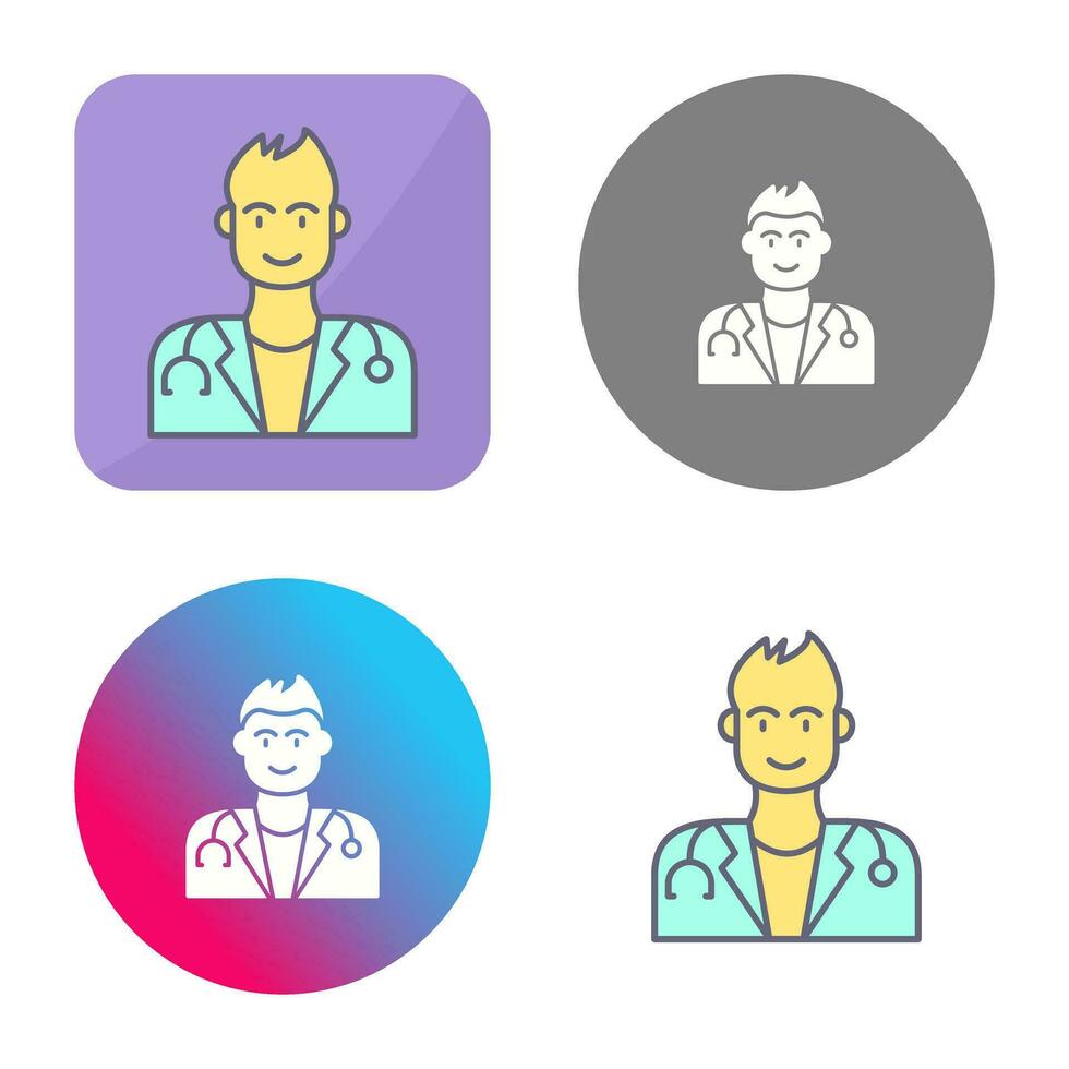 icono de vector de doctor