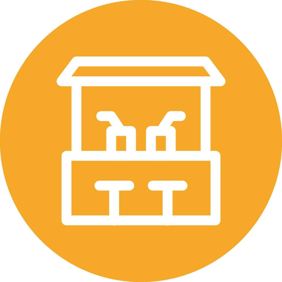 Beach Bar Vector Icon