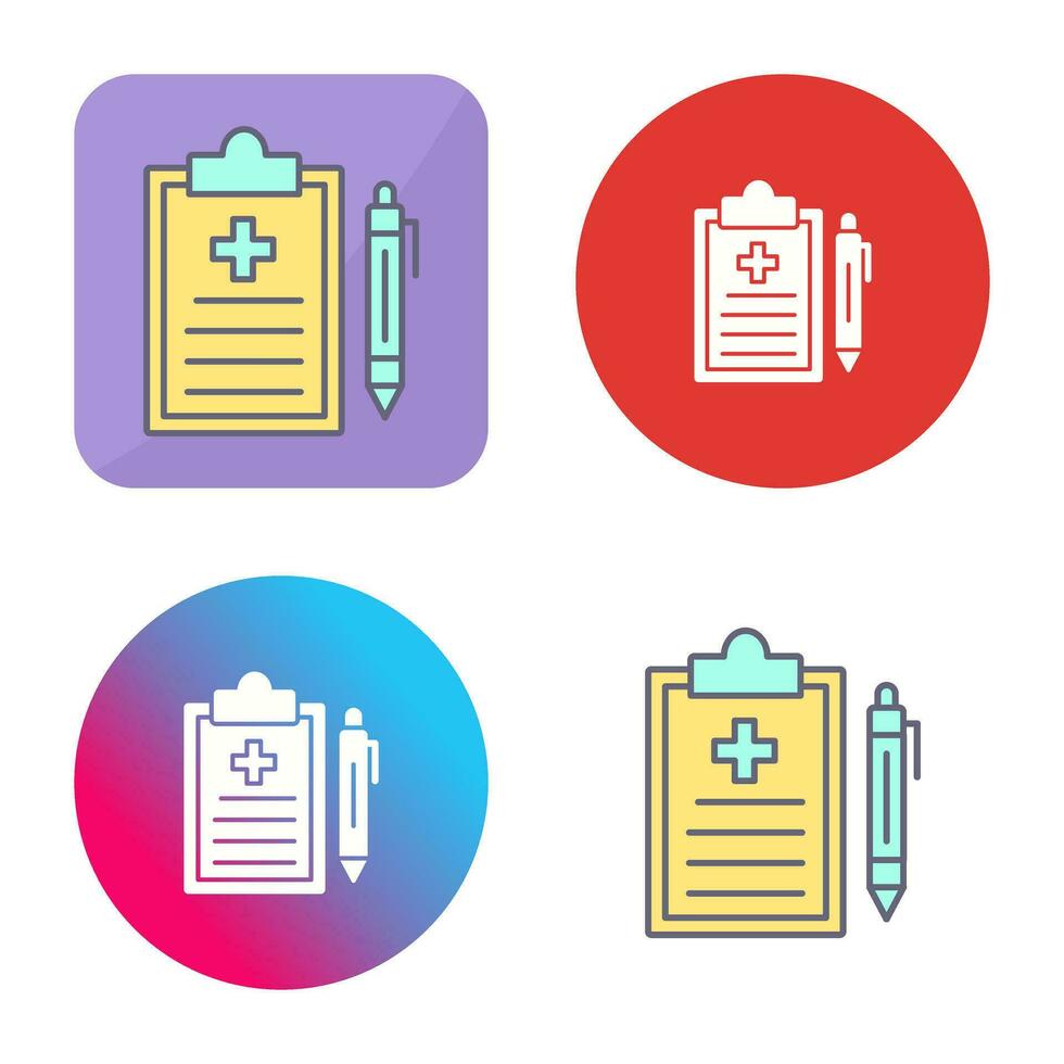 Medical Record Vector Icon