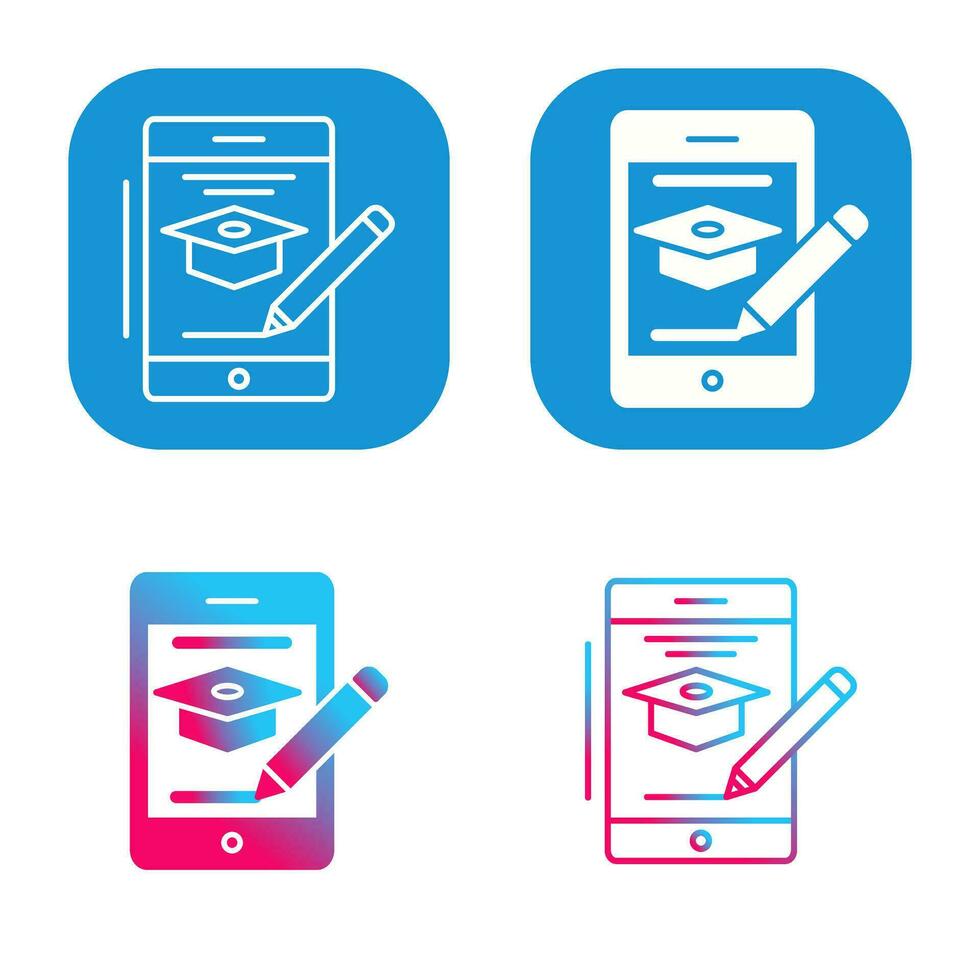 Online Course Vector Icon