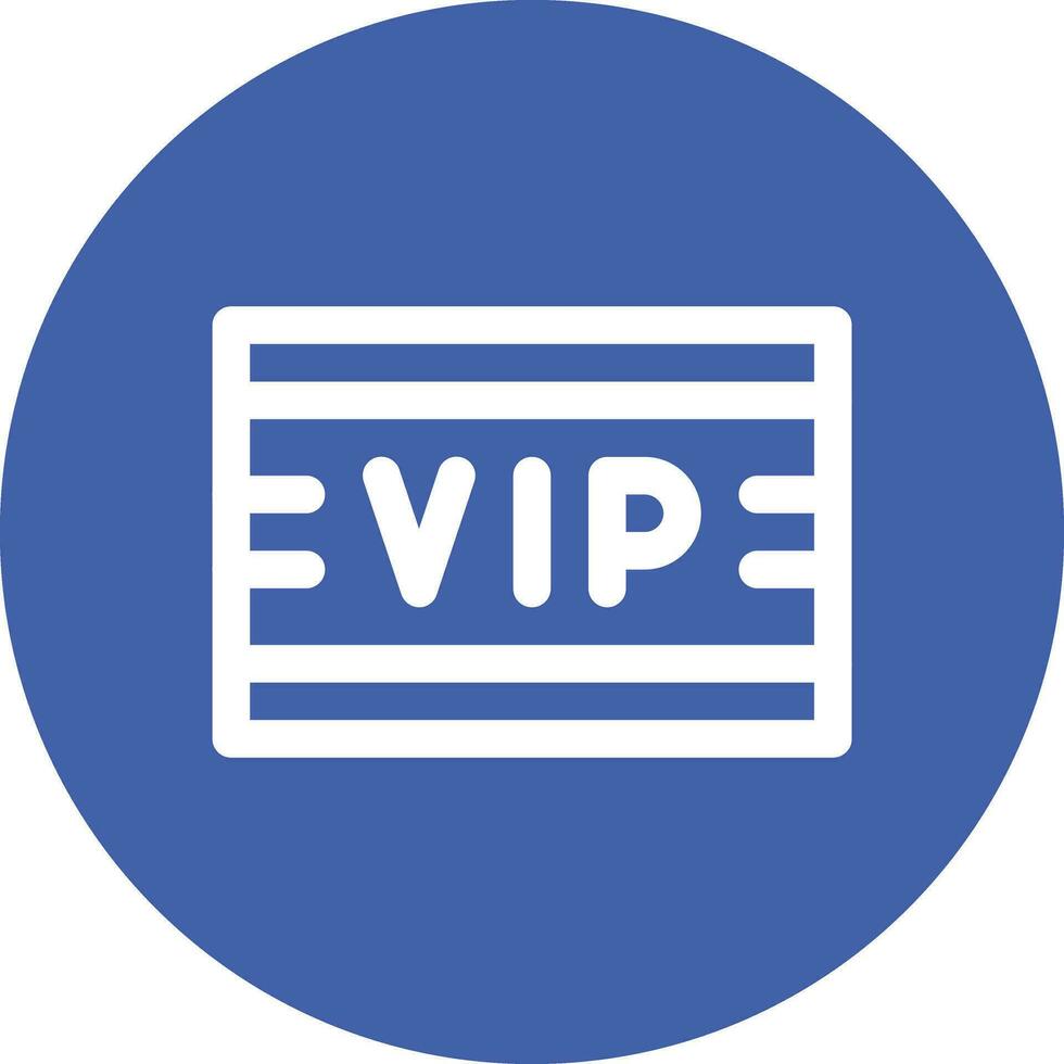 icono de vector de pase vip