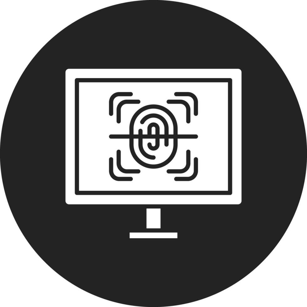 biometría vector icono