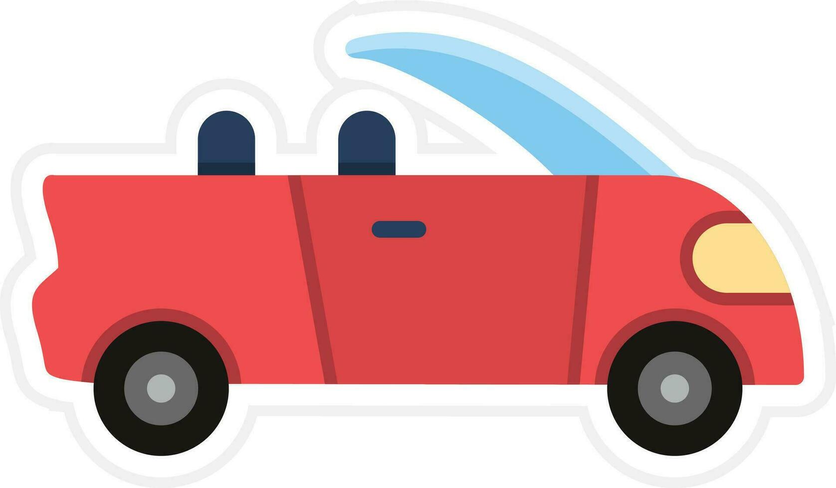 Convertible Car Vector Icon