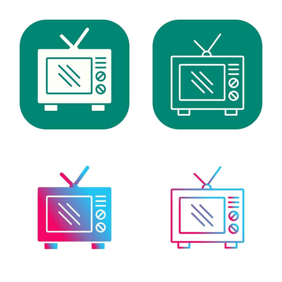 Old TV Vector Icon