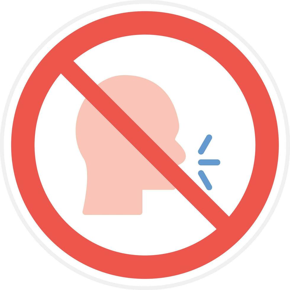 No Talking Vector Icon