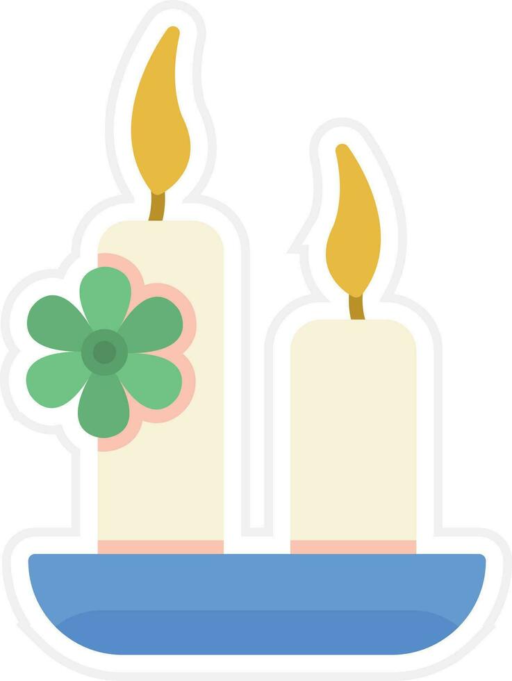 Spa Candle Vector Icon