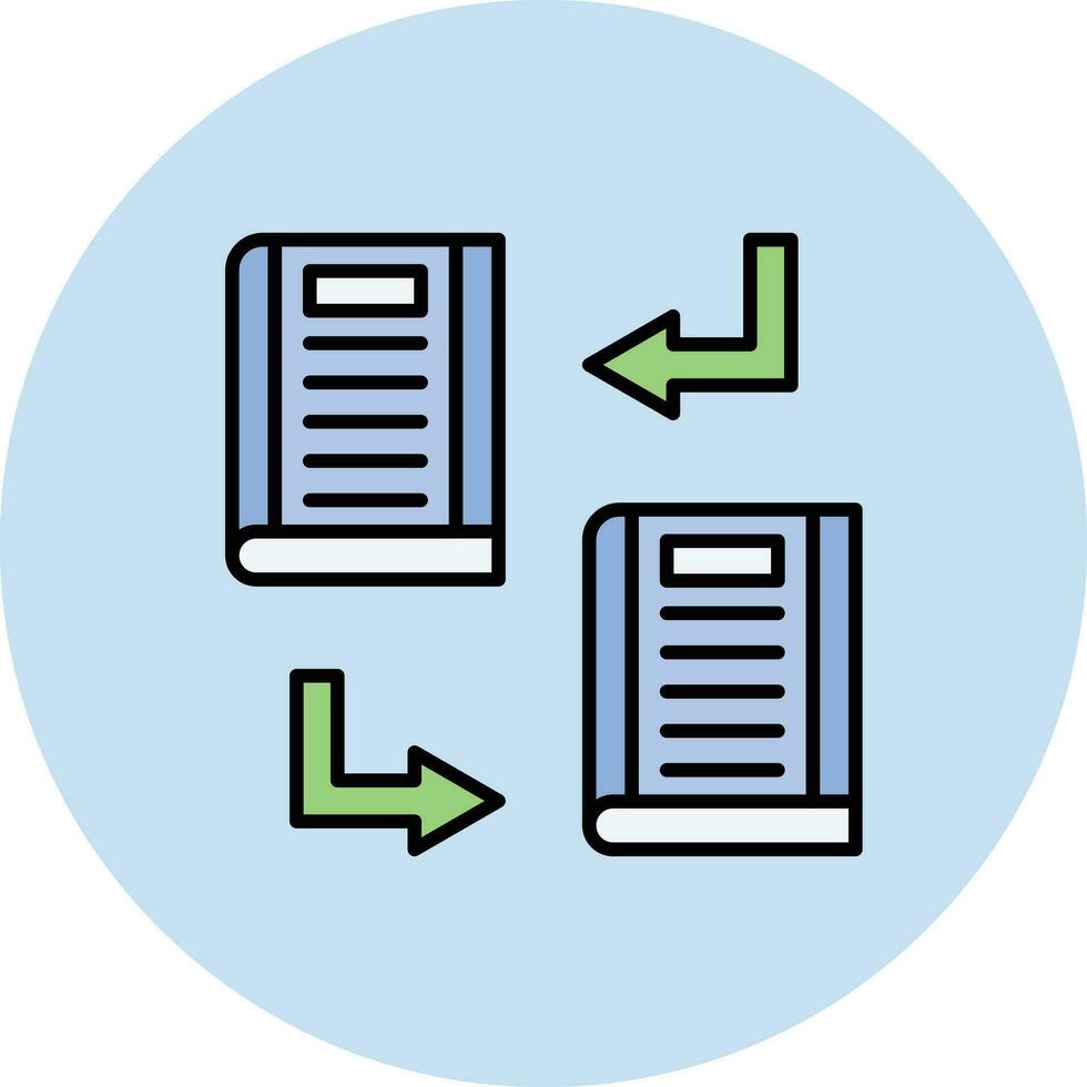 Book Exchange Vector Icon