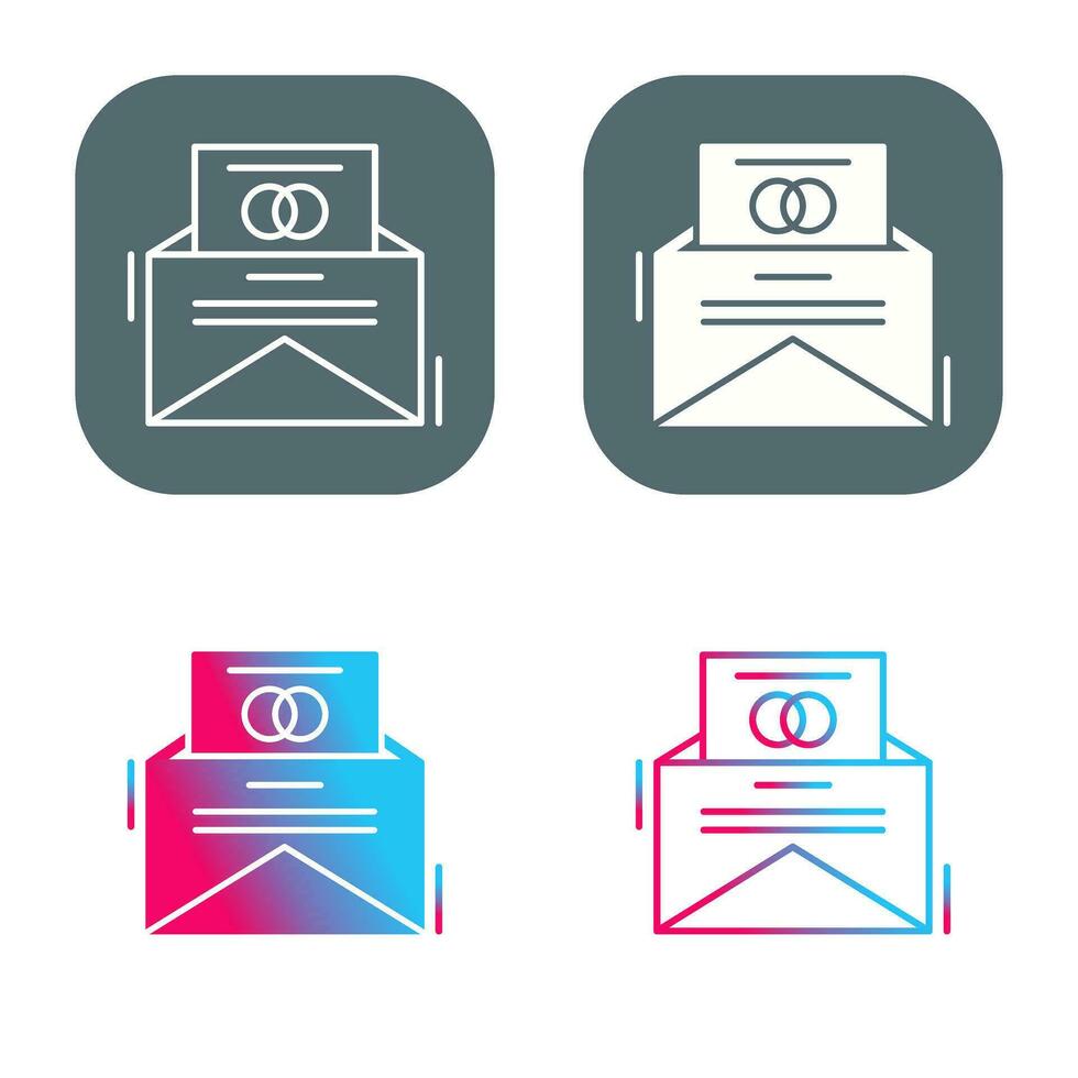 Invitation Card Vector Icon