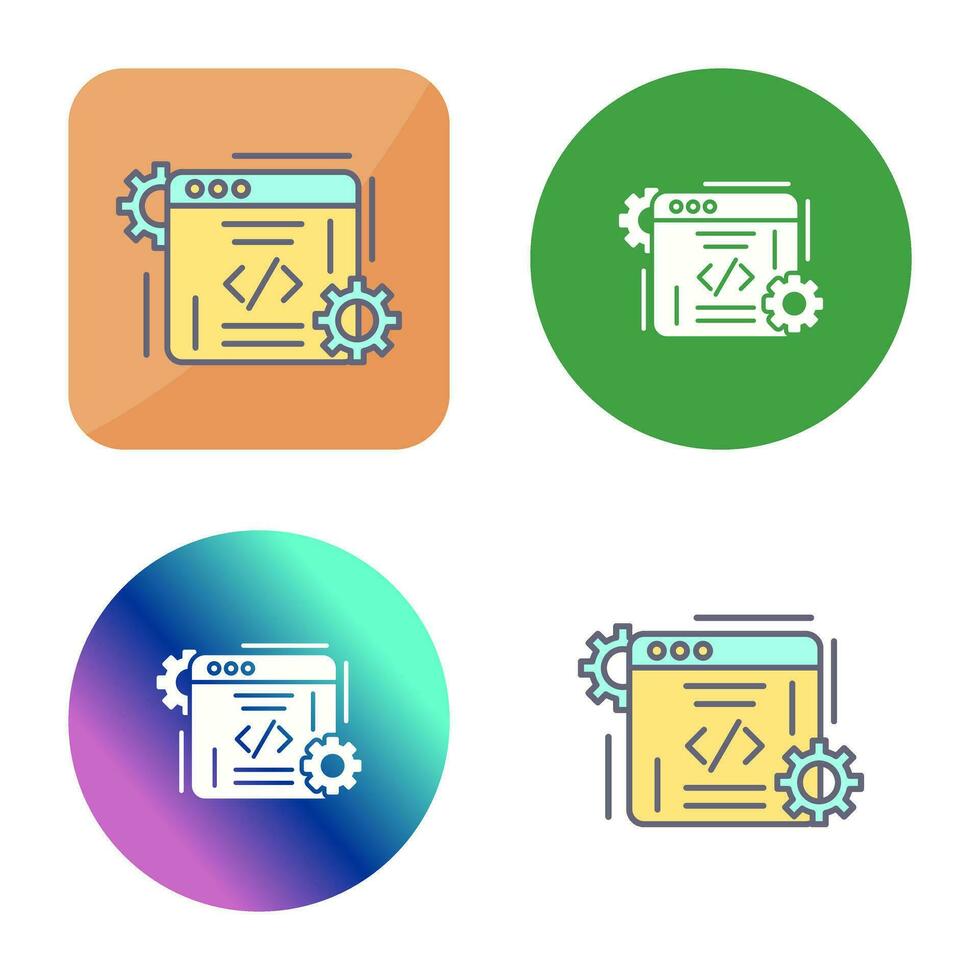 icono de vector de codificación