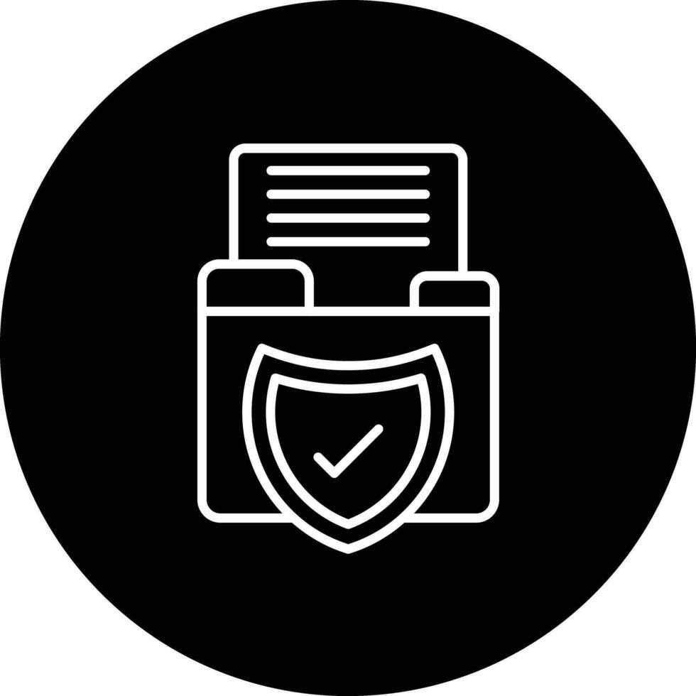 Secured Backup Vector Icon