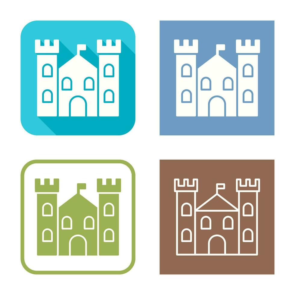 icono de vector de castillo