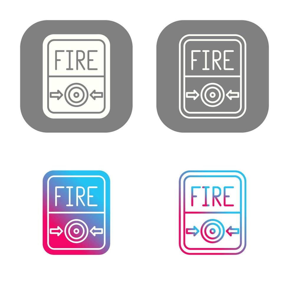 Fire Button Vector Icon
