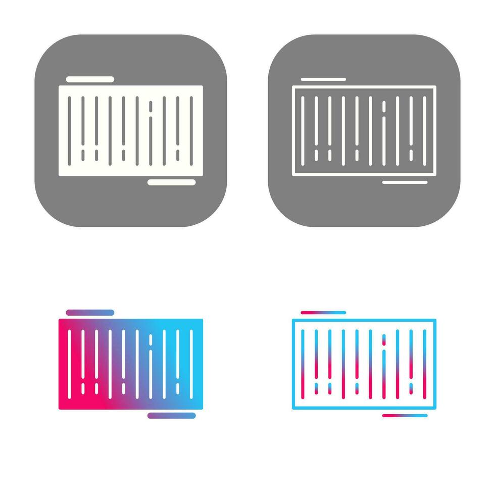Barcode Vector Icon