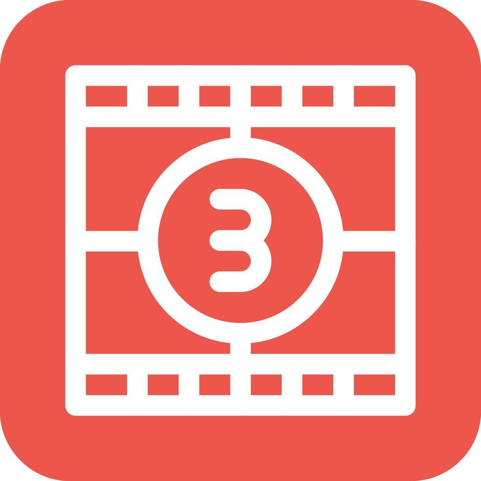 Cinema Countdown Vector Icon