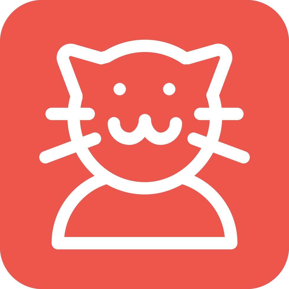 icono de vector de gato