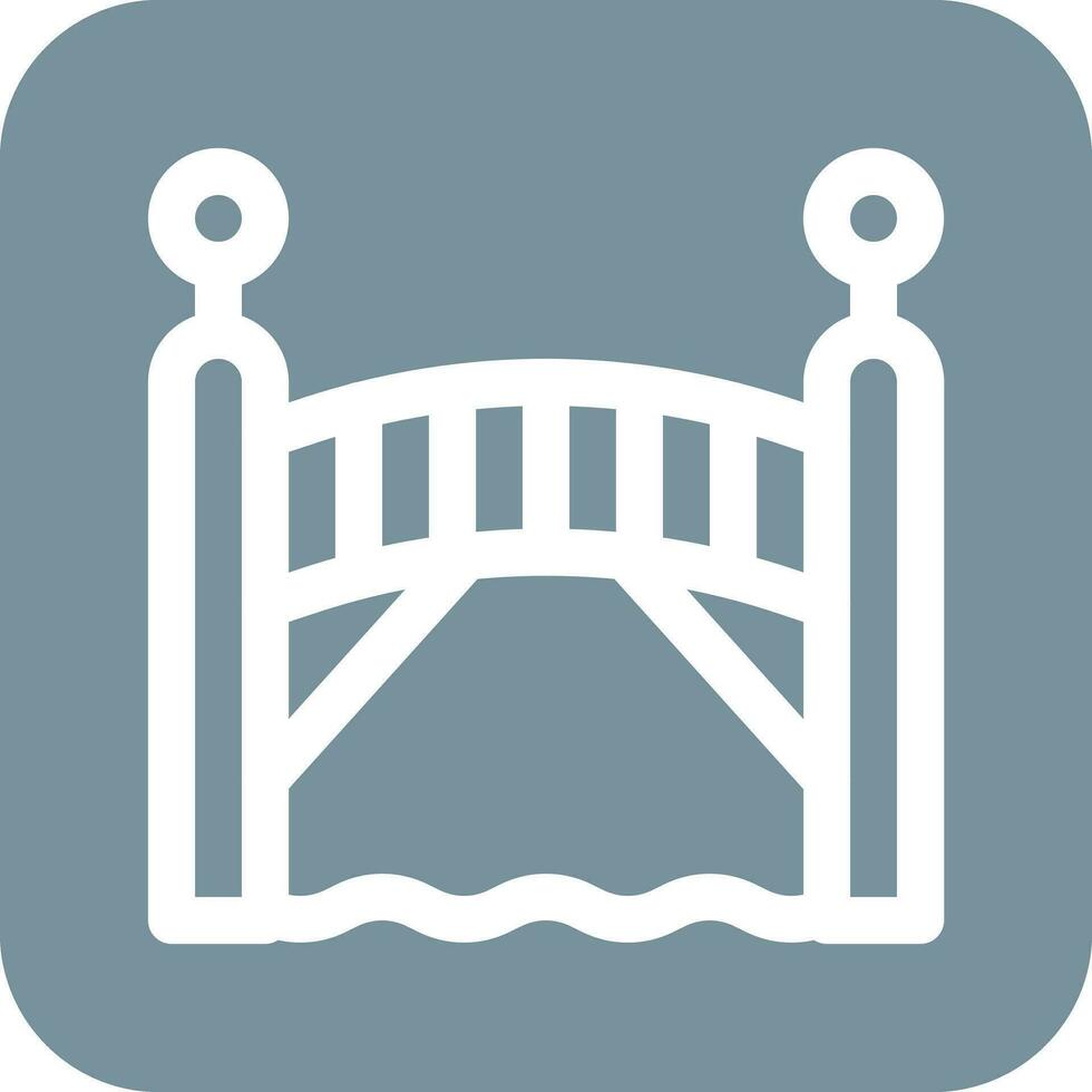 icono de vector de puente