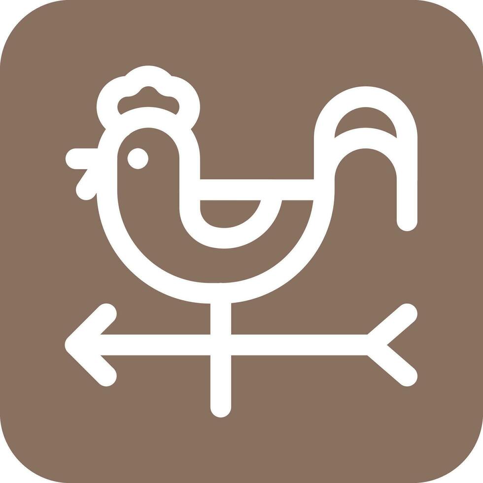 Weather Vane Vector Icon