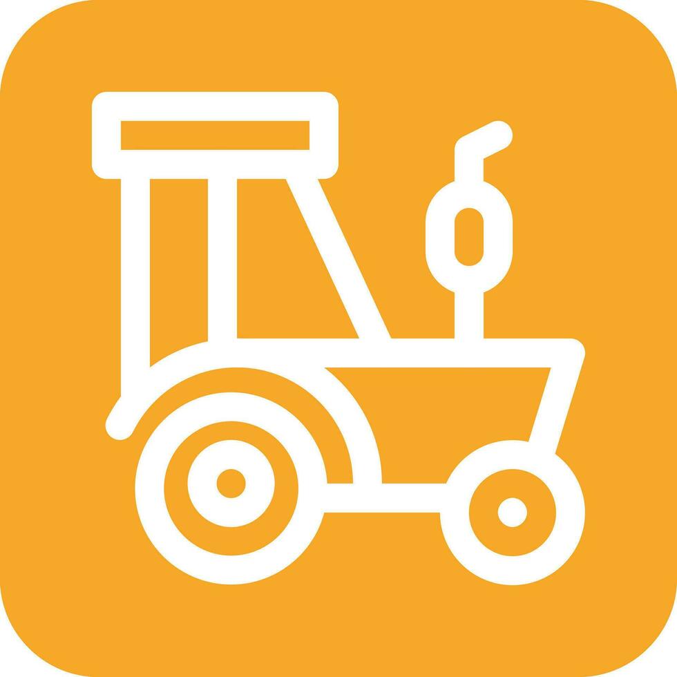 icono de vector de tractor