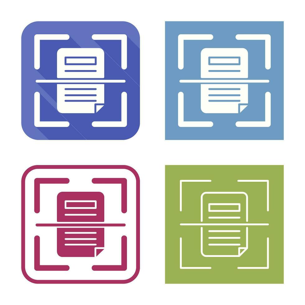 Scan Vector Icon