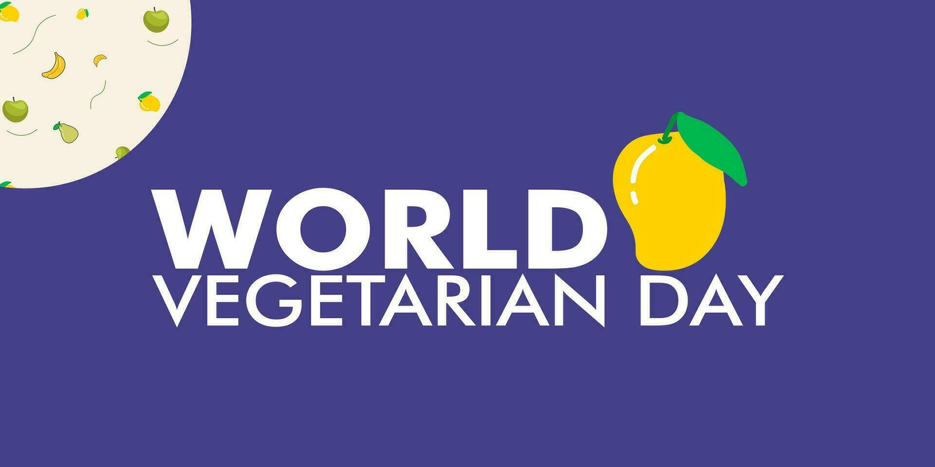 Ilustración de vector de día vegetariano mundial
