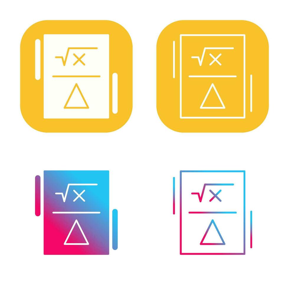 Formula Vector Icon
