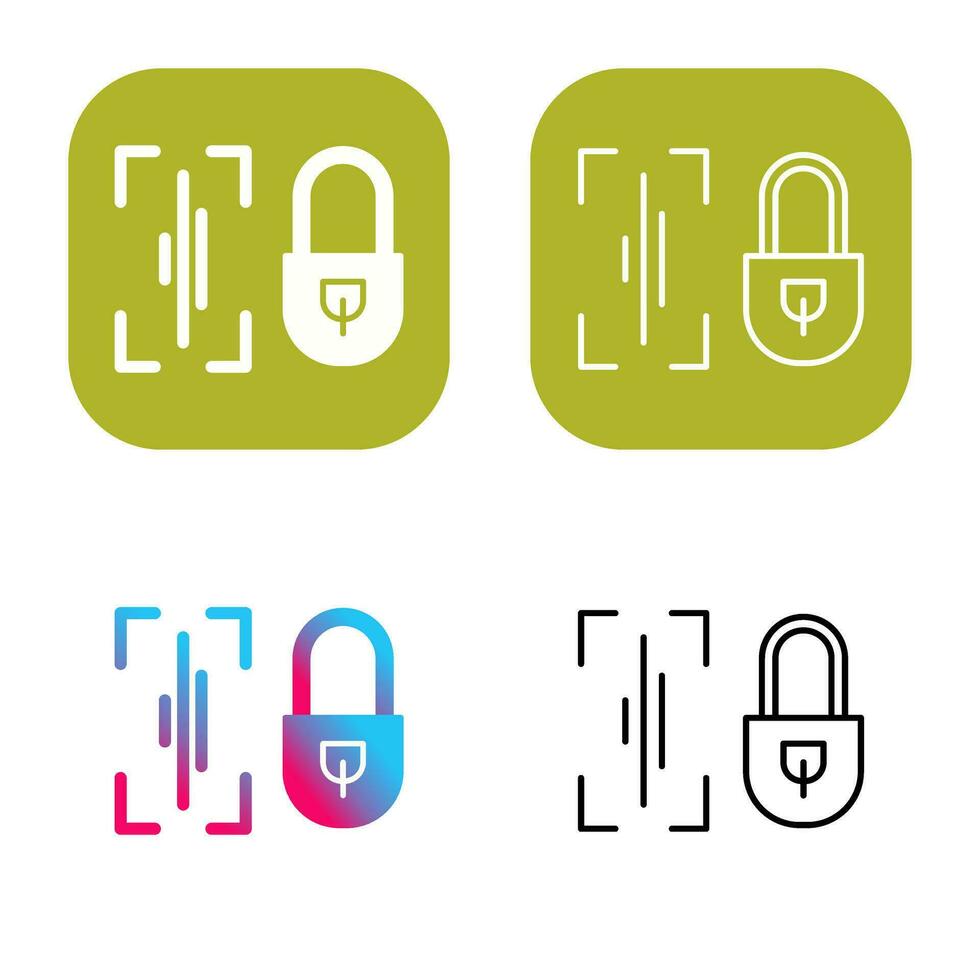 Voice Lock Vector Icon