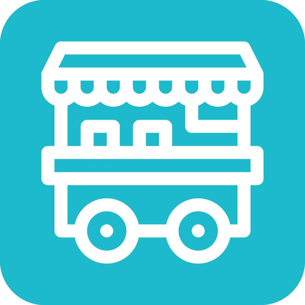 Food Cart Vector Icon