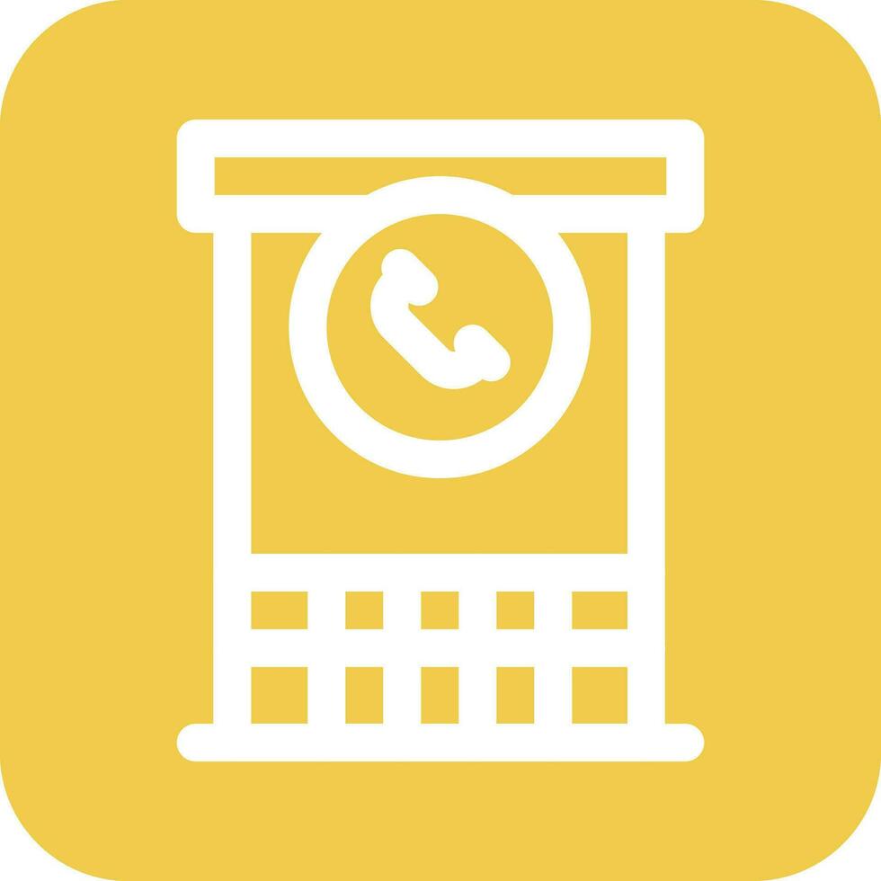 Phone Booth Vector Icon