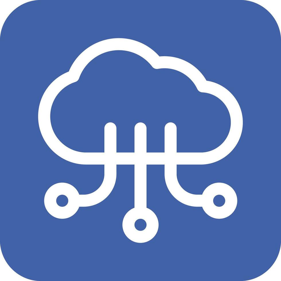 Cloud Computing Vector Icon