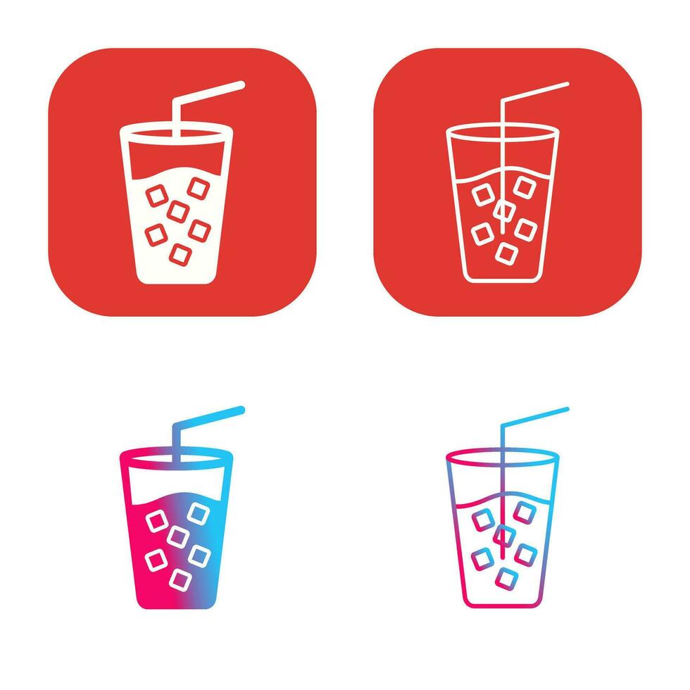 Cold Drink Vector Icon