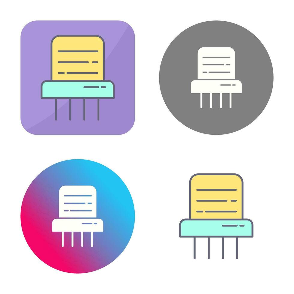 Paper Shredder Vector Icon