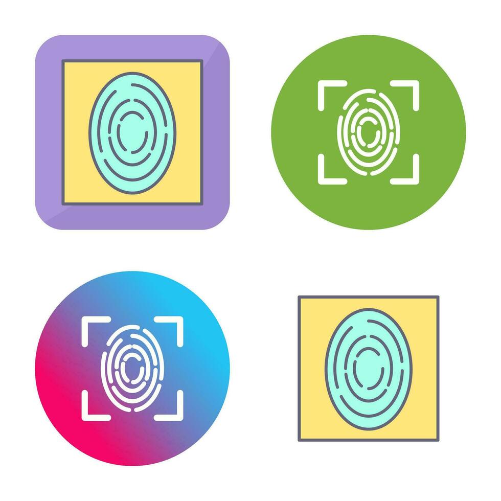 Fingerprint Vector Icon