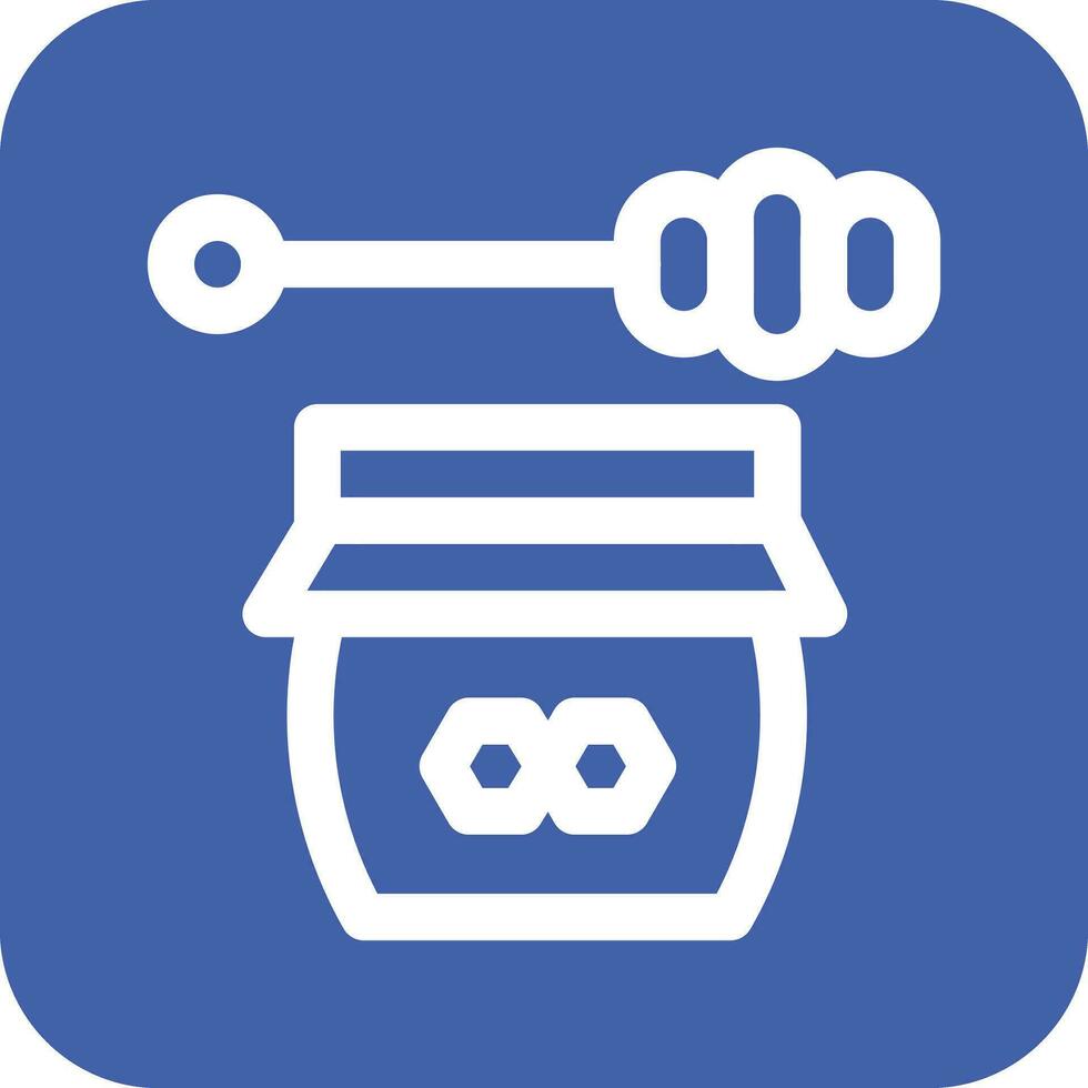 Honey Jar Vector Icon