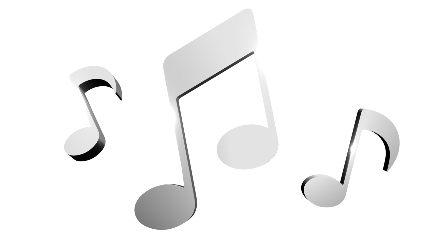 3D Render Music Note png
