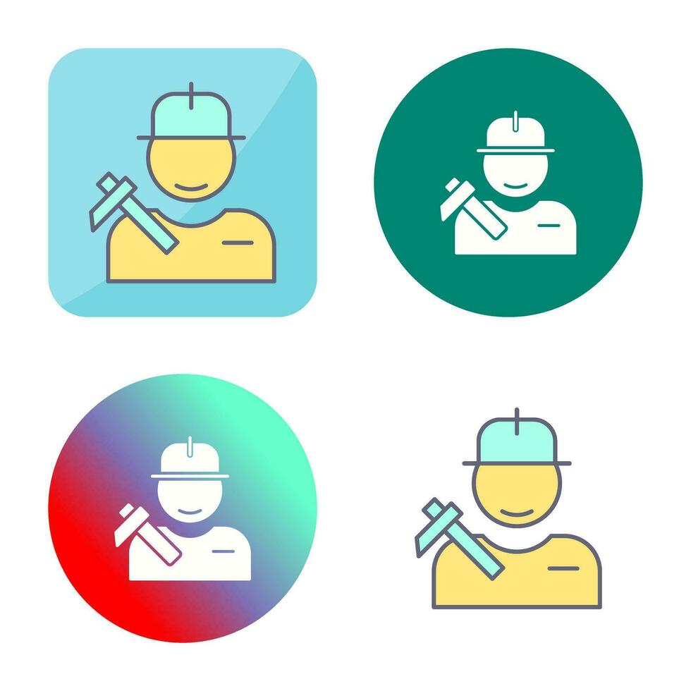 icono de vector de trabajador