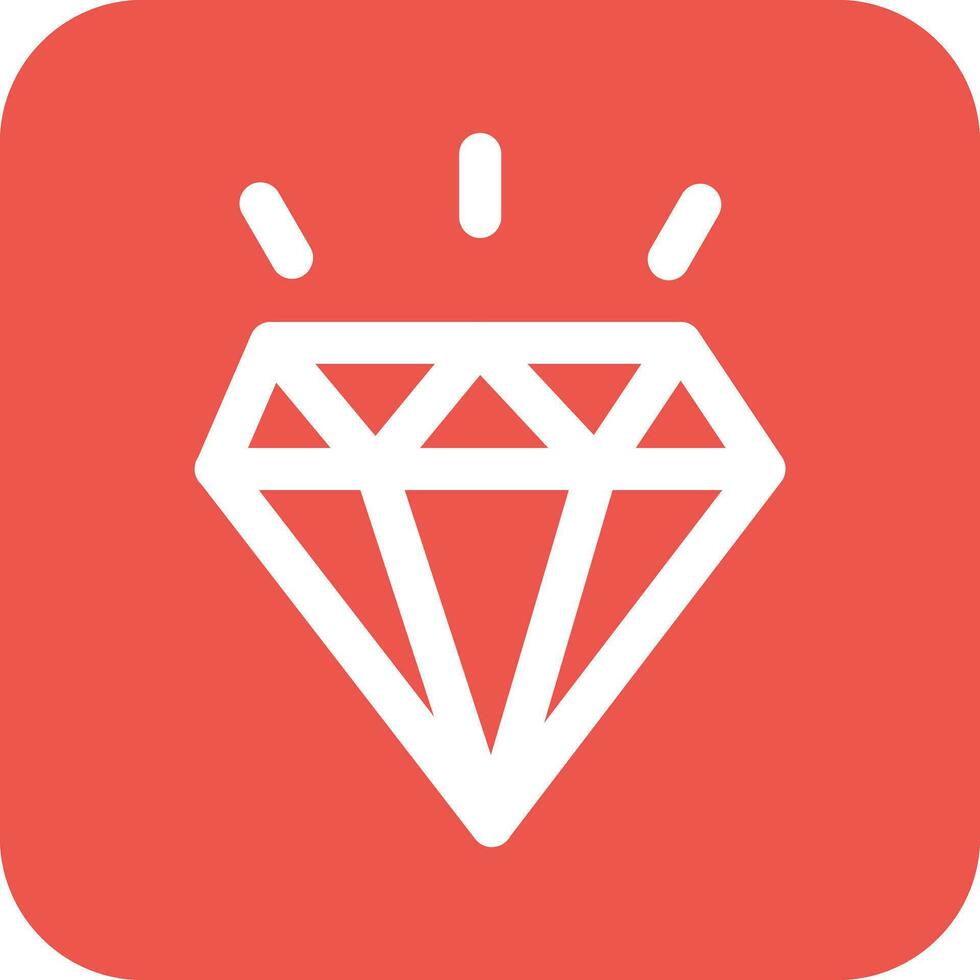 icono de vector de diamante