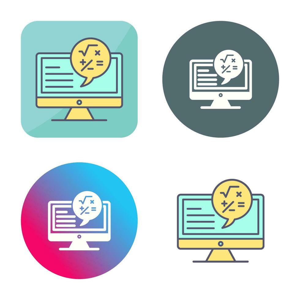 Maths Vector Icon