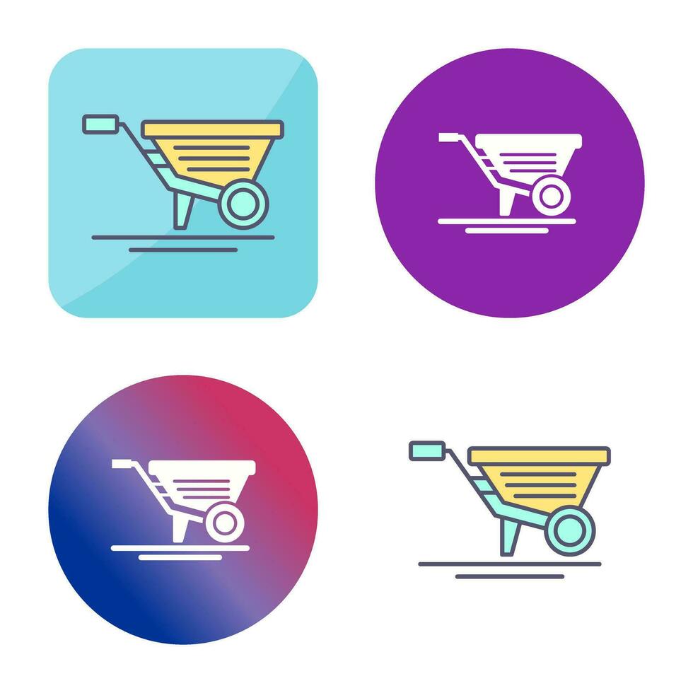 Wheelbarrow Vector Icon