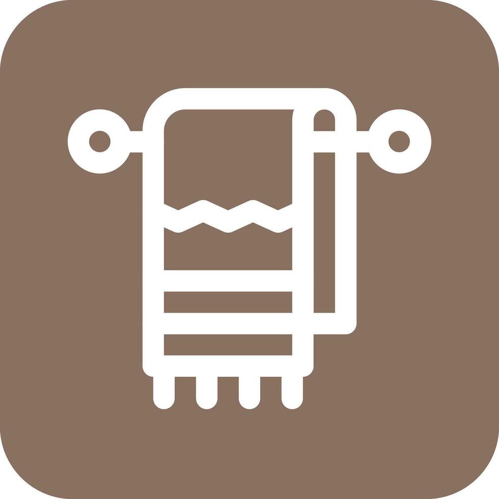 Towel Rack Vector Icon