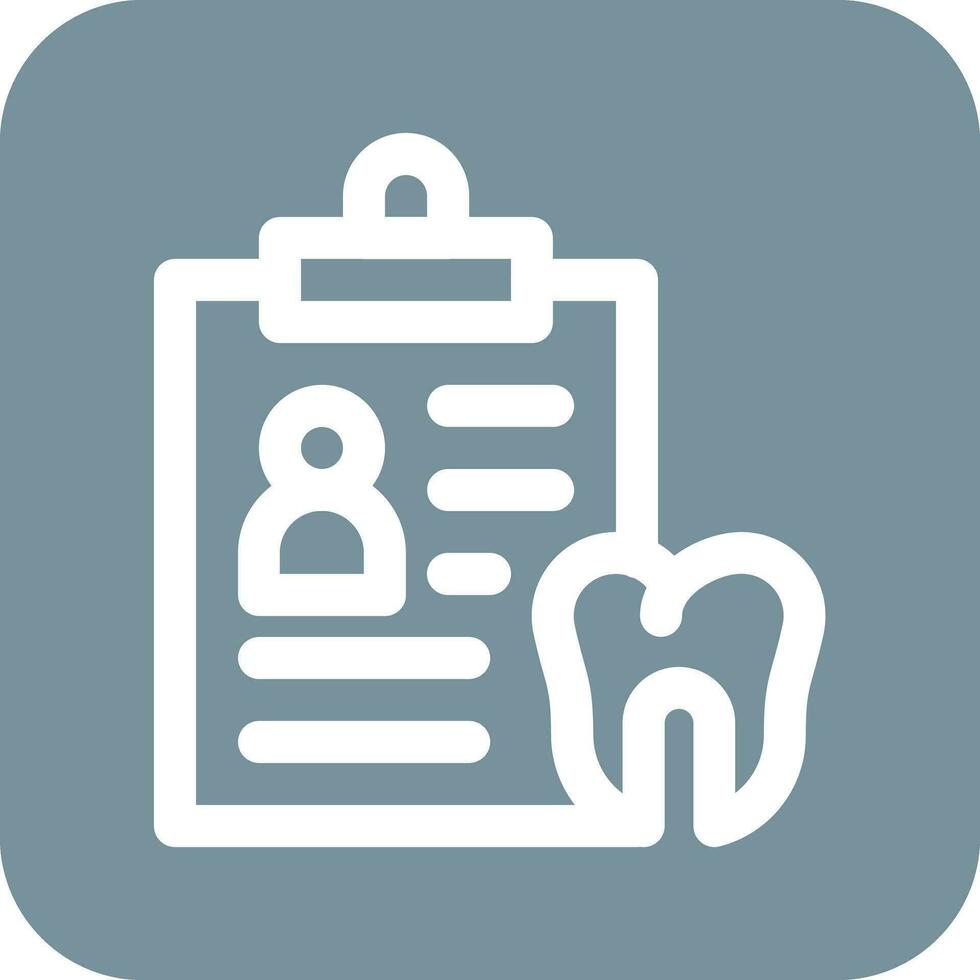 Dental Record Vector Icon