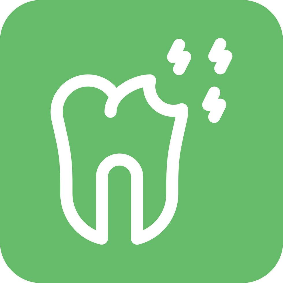 Tooth Decayed Vector Icon