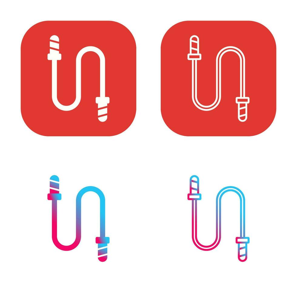 Jumping Rope Vector Icon