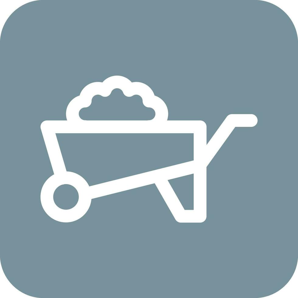 Wheelbarrow Vector Icon