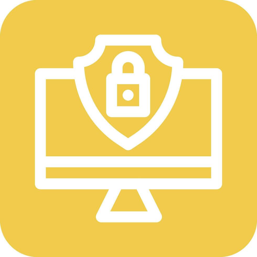 Computer Security Vector Icon