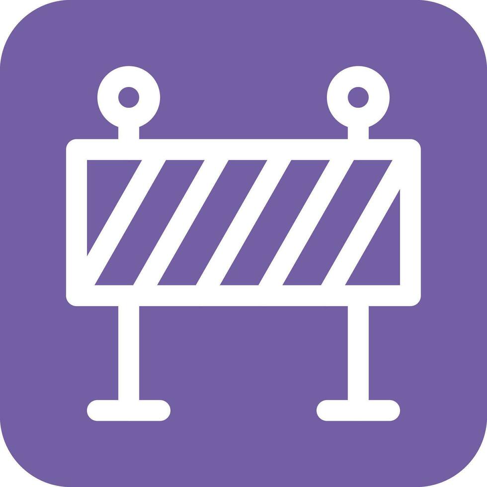 Road Block Vector Icon